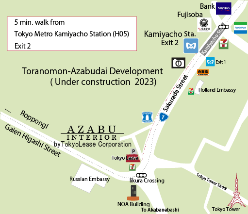 Map of Azabu Interior