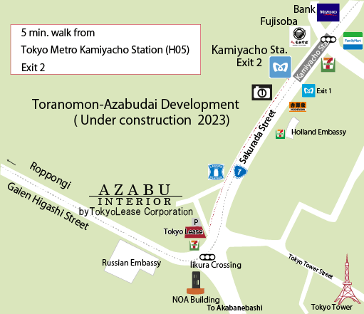 Tokyo Lease Corporation map
