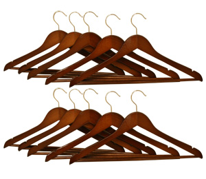 Wooden Hanger Set (10pcs) #2