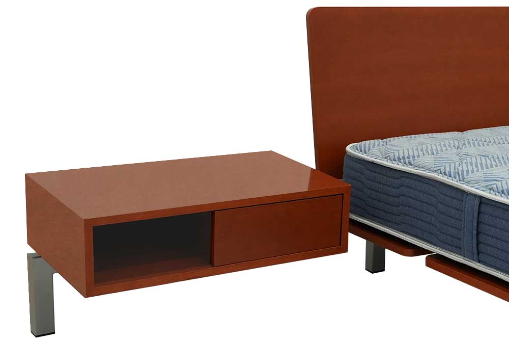 Double-Size Bed Frame w/Night Table (Used) #3