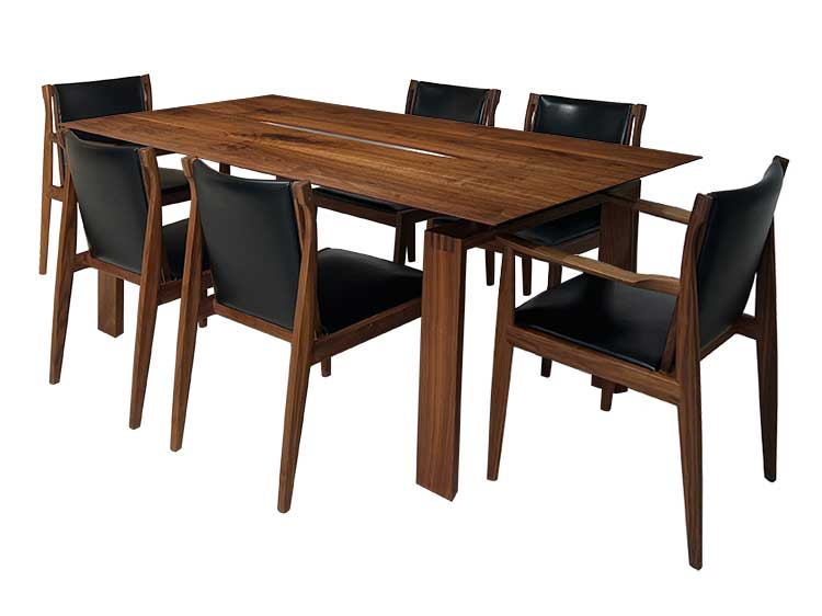 Dining Table with 6 chairs set (Used)
