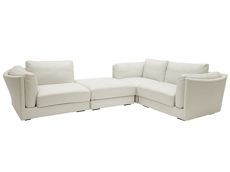 Sectional Corner Sofa (Leather) (Used)