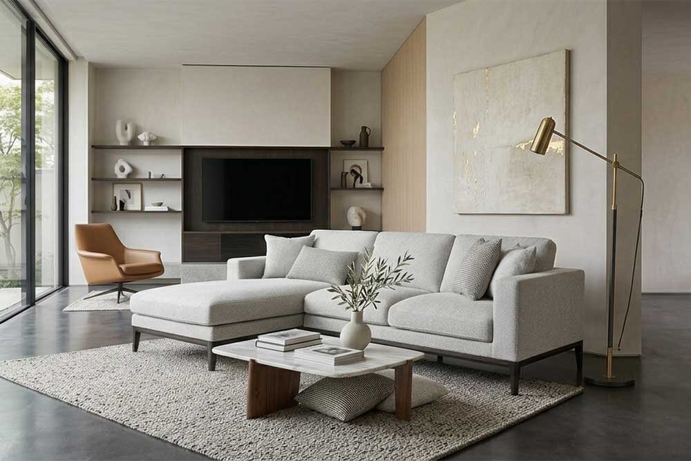 Corner Sofa (Used Frame / New Cover)