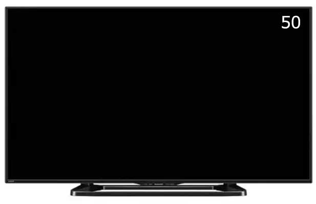 LCD 50インチTV (中古)